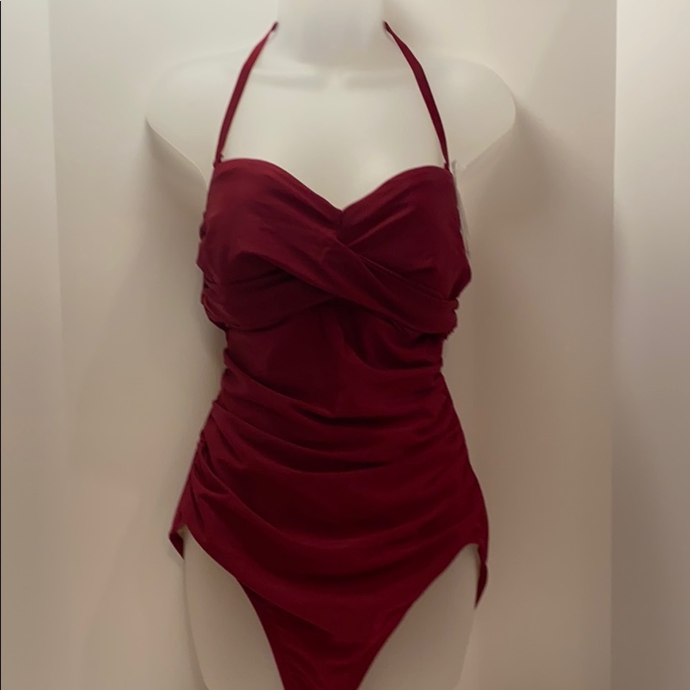 Maroon bathing suit size XL